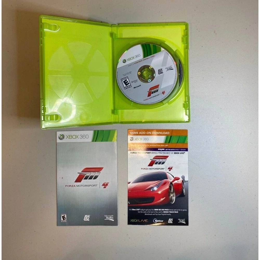 Forza Motorsport 4 for Microsoft Xbox 360 Video Game Complete Case Manual‎ Disc